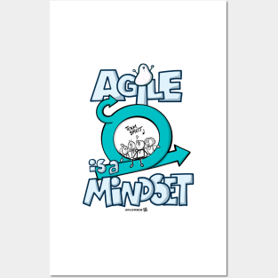 Agile is a mindset - 5 Posters and Art